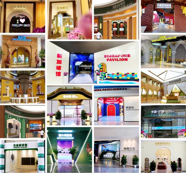中國—東盟特色商品匯聚中心展館一覽。 中新物流園供圖